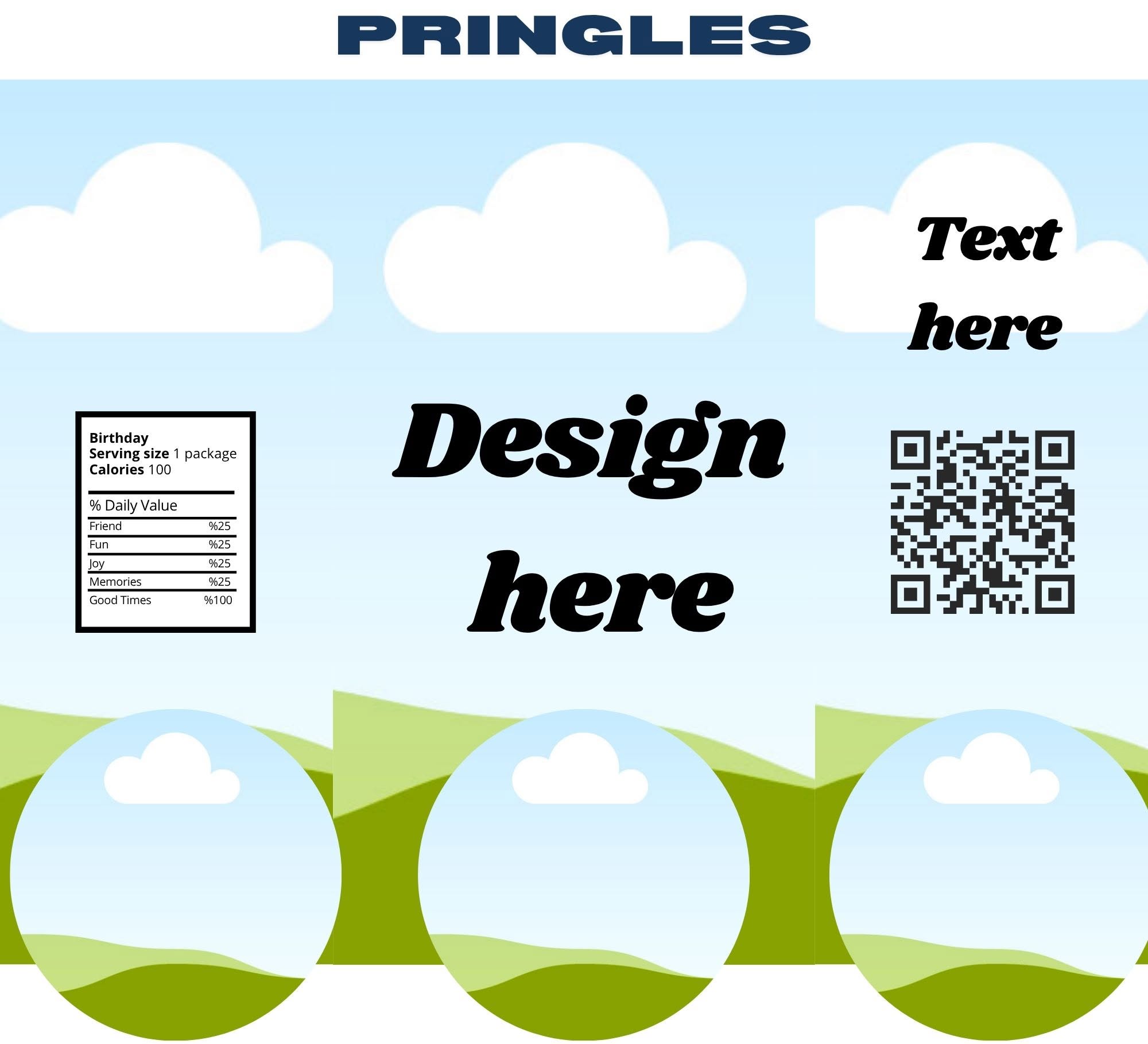 Pringles Wrapper Template