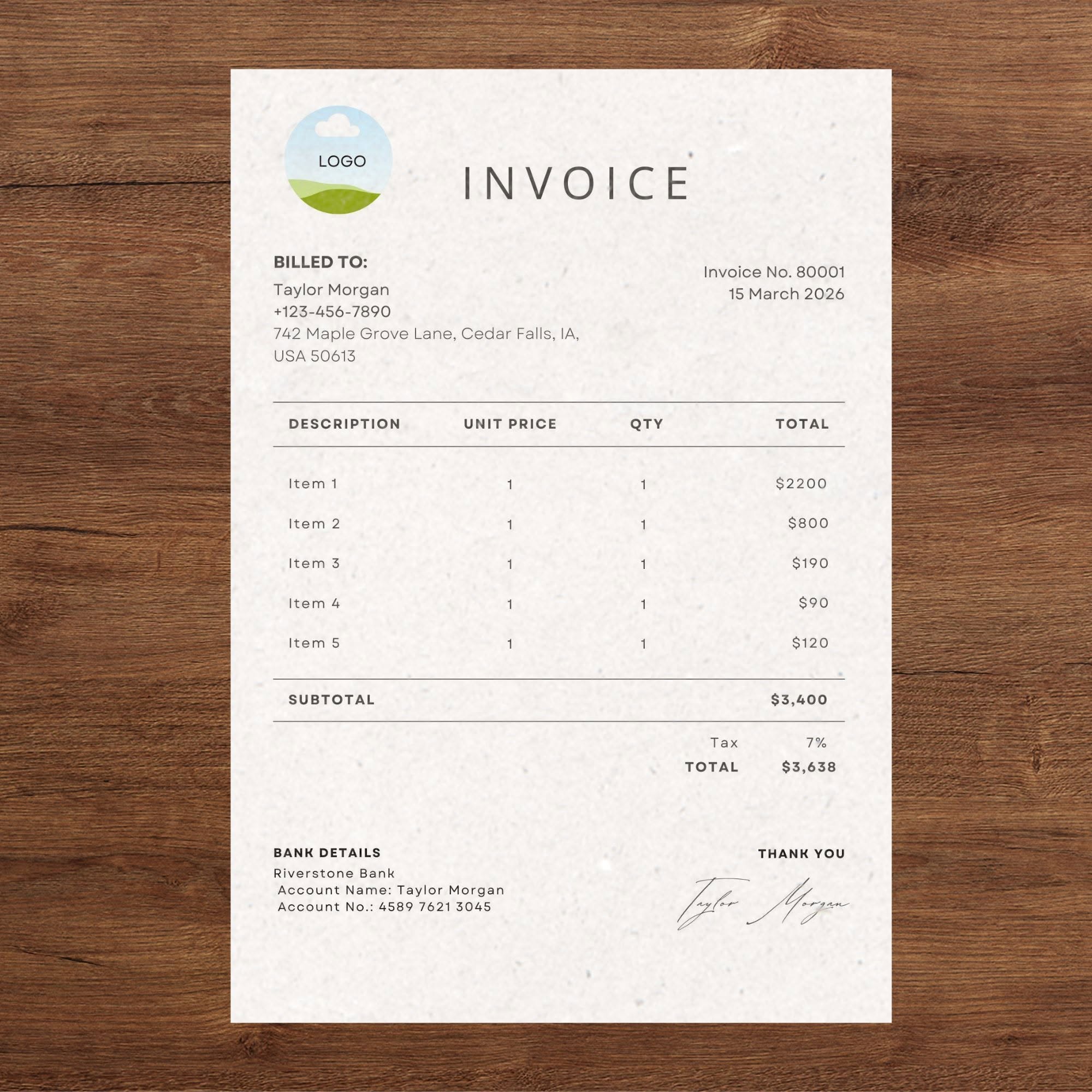 Invoice Template